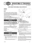 dyna rear turn signal relocation kit - HARLEY