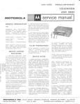 1966 Motorola Sapphire III Service Manual