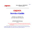 Service Manual - OKIPAGE10i OKIPAGE 10i / OKIPAGE 10i/n LED
