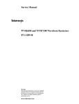 WVR6100 and WVR7100 Waveform Rasterizer Service Manual