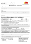 Application Form and Contract