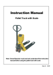 Scale Pallet Jack EP4400LE Manual