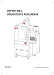 OFFICE MILL OPERATOR`S ADDENDUM