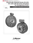 Electrically Released Brake ER-825, ER-1225