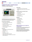 TDS3000C Digital Phosphor Oscilloscope Datasheet