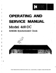 OPERATING AND SERVICE MANUAL