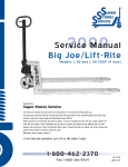 Service Manual Big Joe/Lift-Rite