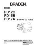 SERIES PD12C PD15B PD17A HYDRAULIC HOIST