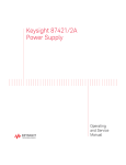 Keysight 87421/2A Power Supply
