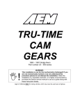 AEM® Tru-Time Adjustable Cam Gear Installation