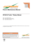 HR 9016 Turbo™ Rotary Mower Parts & Maintenance