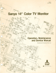 Sanyo 14`` Color TV Monitor