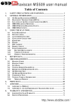 Autel Maxiscan MS509 user manual