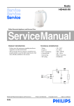 Kettle HD4681/00 - Manuales de Service