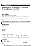 Ignition System Inspection and Component Testing (Distributor