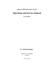Operation and Service Manual
