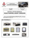 installation manual rear parking assist sensors