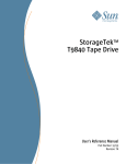 T9840 Tape Drive User`s Reference Manual