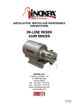 IN-LINE MIXER 4100 SERIES