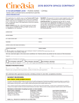 2015 booth space contract