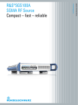 R&S®SGS100A SGMA RF Source