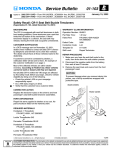 Safety Recall: CR-V Seat Belt Buckle Tensioners - Honda CR