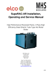 SupeRAC-AR Installation, Operating and Service Manual