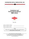 RW-1212 Manual