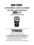 Automobile code scAnner VW And Audi Vehicles