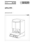 Sirona - inFire HTC Speed Operating Instructions