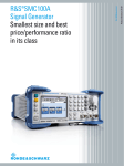 R&S®SMC100A Signal Generator