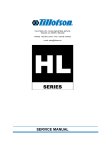 Service Manual for Tillotson HL Series Carburettors