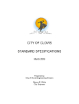 City of Clovis Standard Specifications 2009