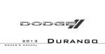 2013 Dodge Durango Owner`s Manual