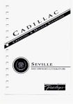 1995 cadillac seville owner`s manual