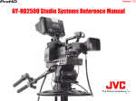 GY-HD250U Studio Systems Reference Manual