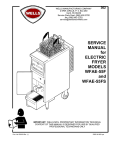 SERVICE MANUAL for ELECTRIC FRYER MODELS WFAE