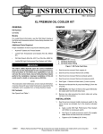 XL Premium Oil Cooler Kit Instruction Sheet - Harley