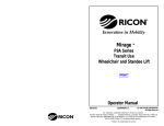 Wheelchair Lift Ricon Model F9A Mirage