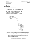 OPERATIONS AND SERVICE MANUAL BF MICRO ADHESIVE