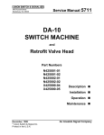 DA-10 SWITCH MACHINE