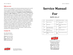 Service Manual For