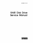 RA81 Disk Drive Service Manua I