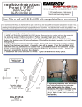 Installation instructions For set # 16.8103