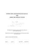 instruction and maintenance manual for jabiru 2200 aircraft engine