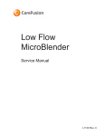 Low Flow MicroBlender Service Manual