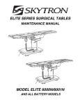 SKYTRON Elite 6000 O/R Table Service Manual