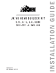 JK v8 Hemi builder kit INSTALLATION GUIDE