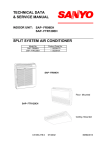 TECHNICAL DATA & SERVICE MANUAL SPLIT