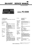 Sharp PC-E500 Service Manual - PC